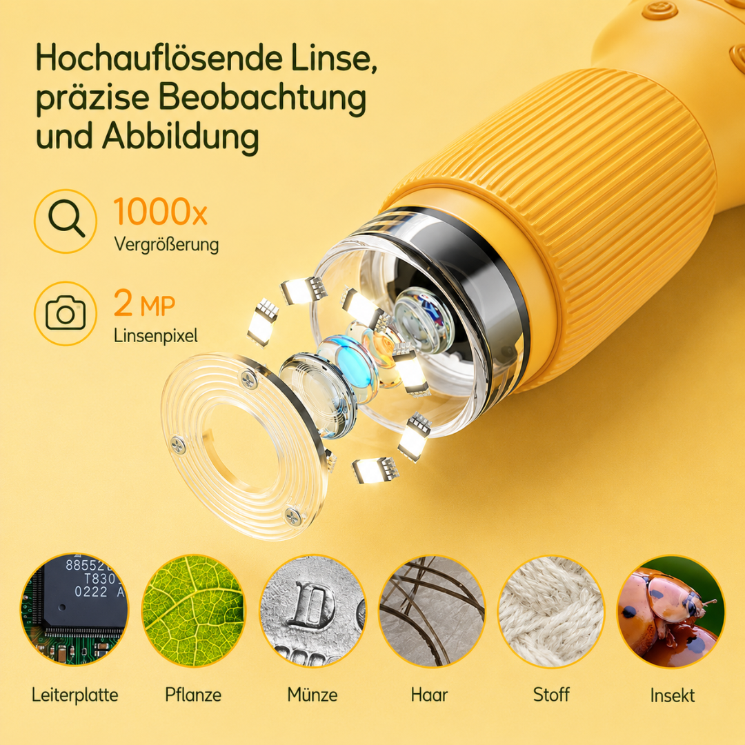 Digitale Mikroskop für kleine Entdecker